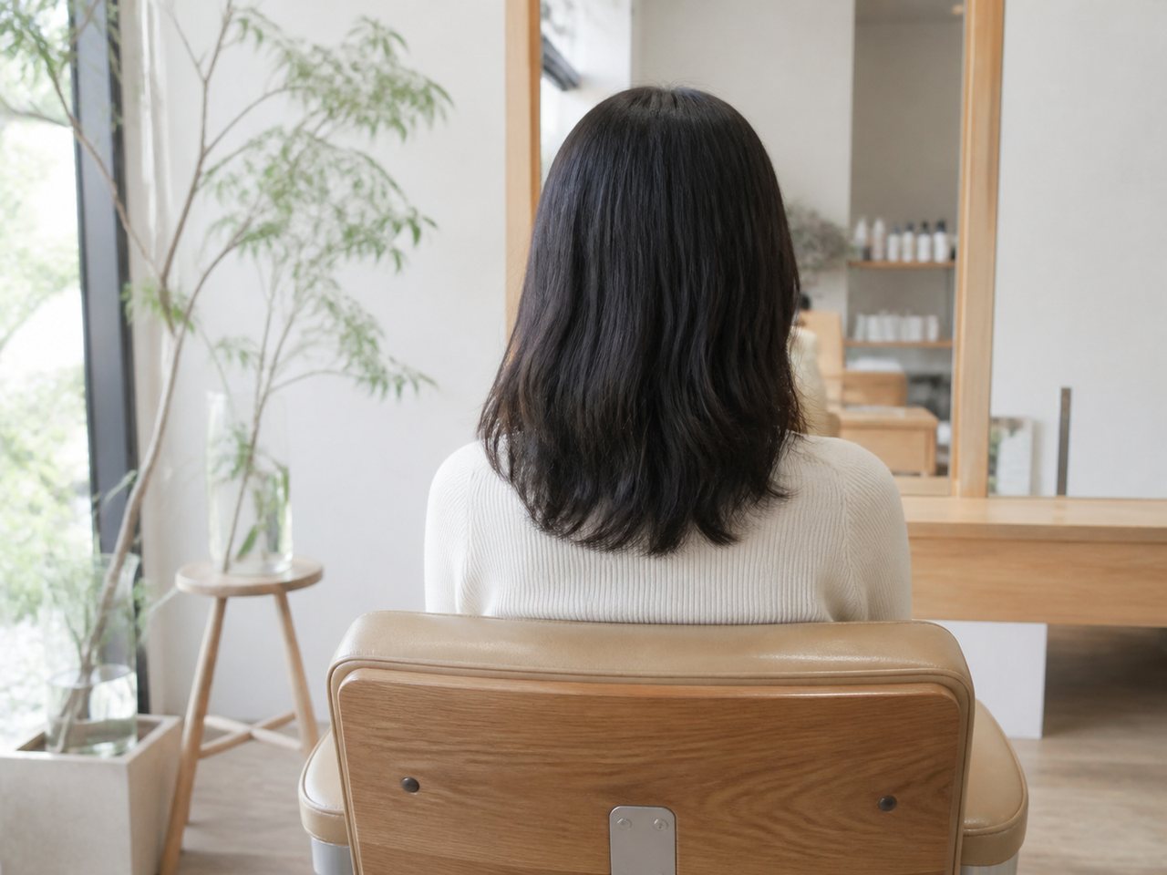 施術前の後ろ姿