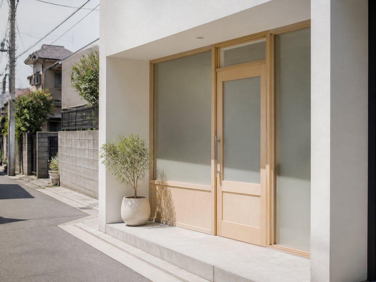 店の外観